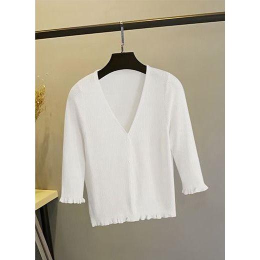 Short Sleeve V-Neck Top