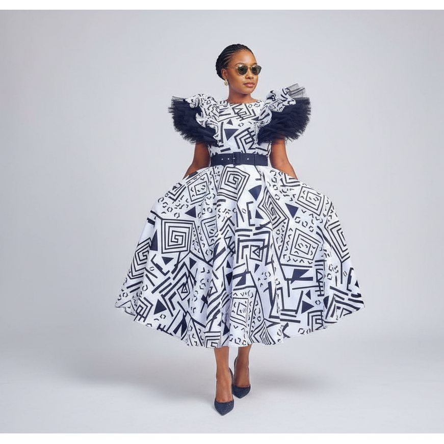 Printed Ankara Traditional Dress