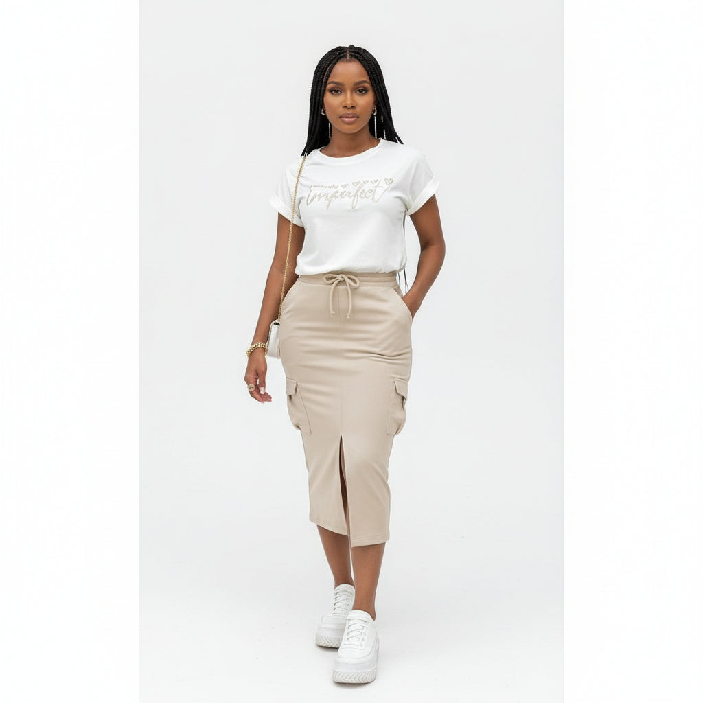 Short Sleeve Tops and Long Skirts set.