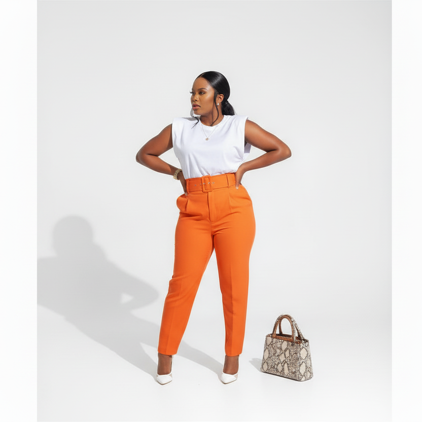 High Waisted skinny formal pants.