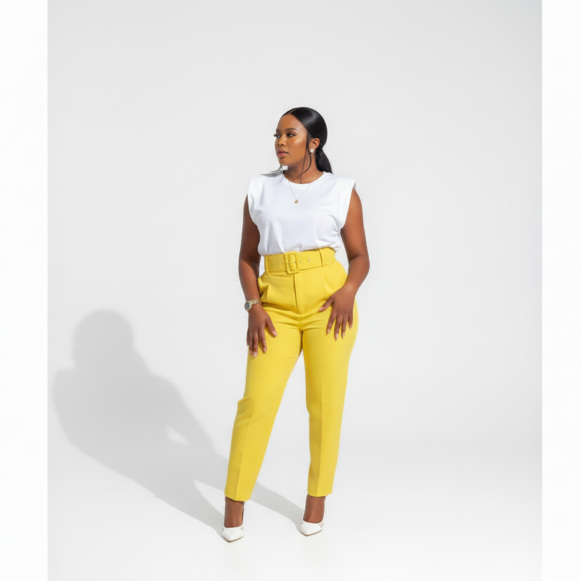 High Waisted skinny formal pants.