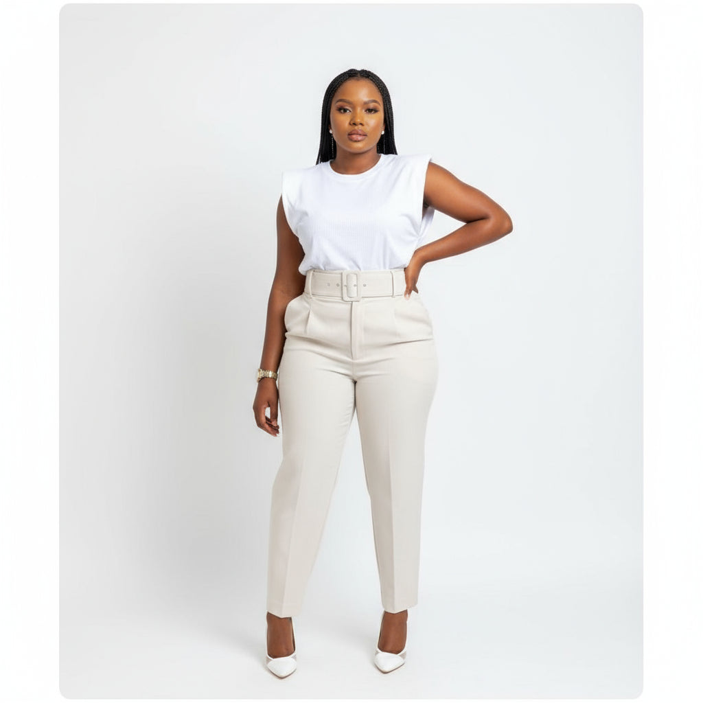 High Waisted Slim Pencil Sweatpants.