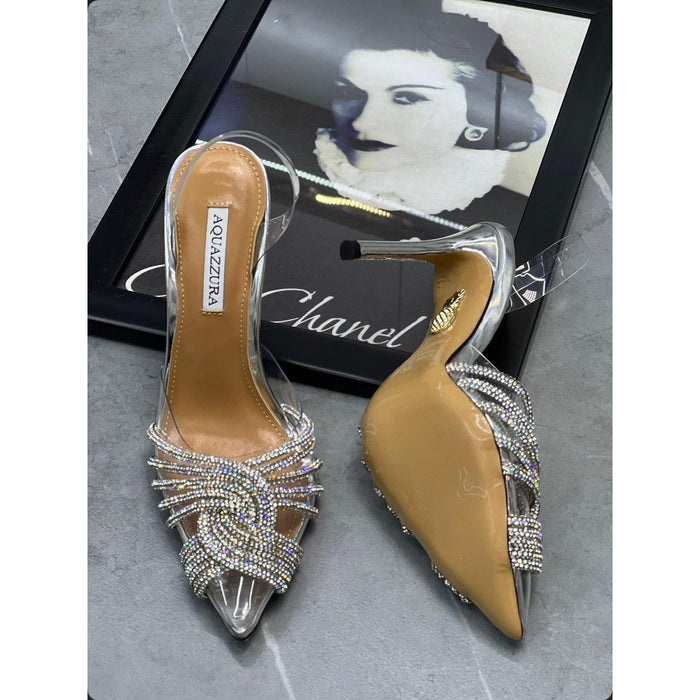 Short Rhinestone Red Bottom Heel — YELLOW SUB TRADING