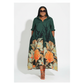 Button Detailed Bottom Floral Dress