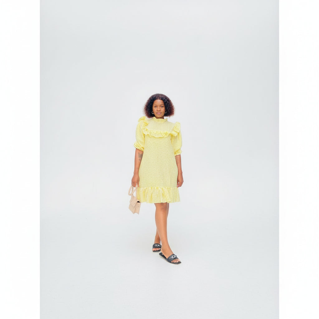 Round Neck Striped Dress