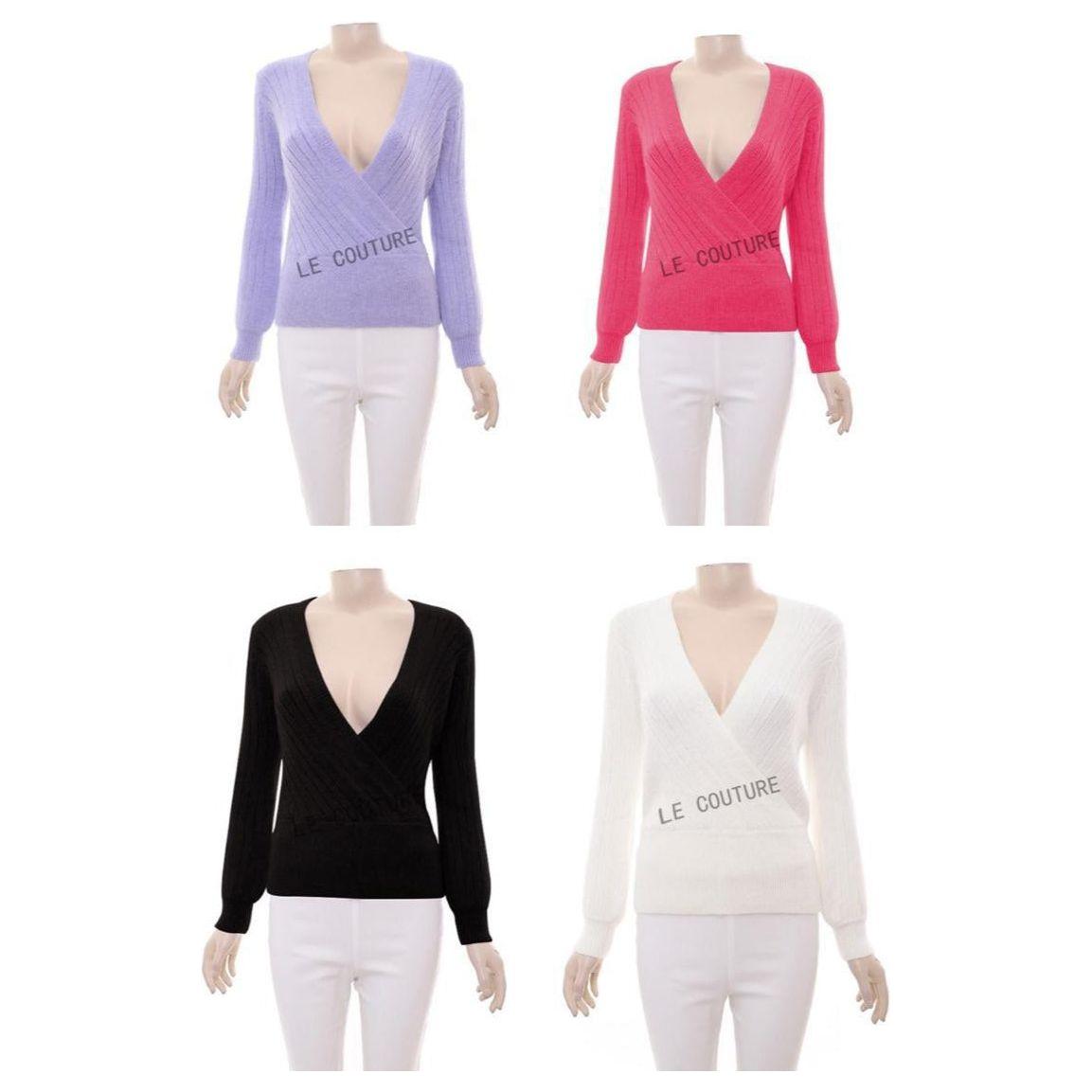 Sexy Knitted V-Neck Top