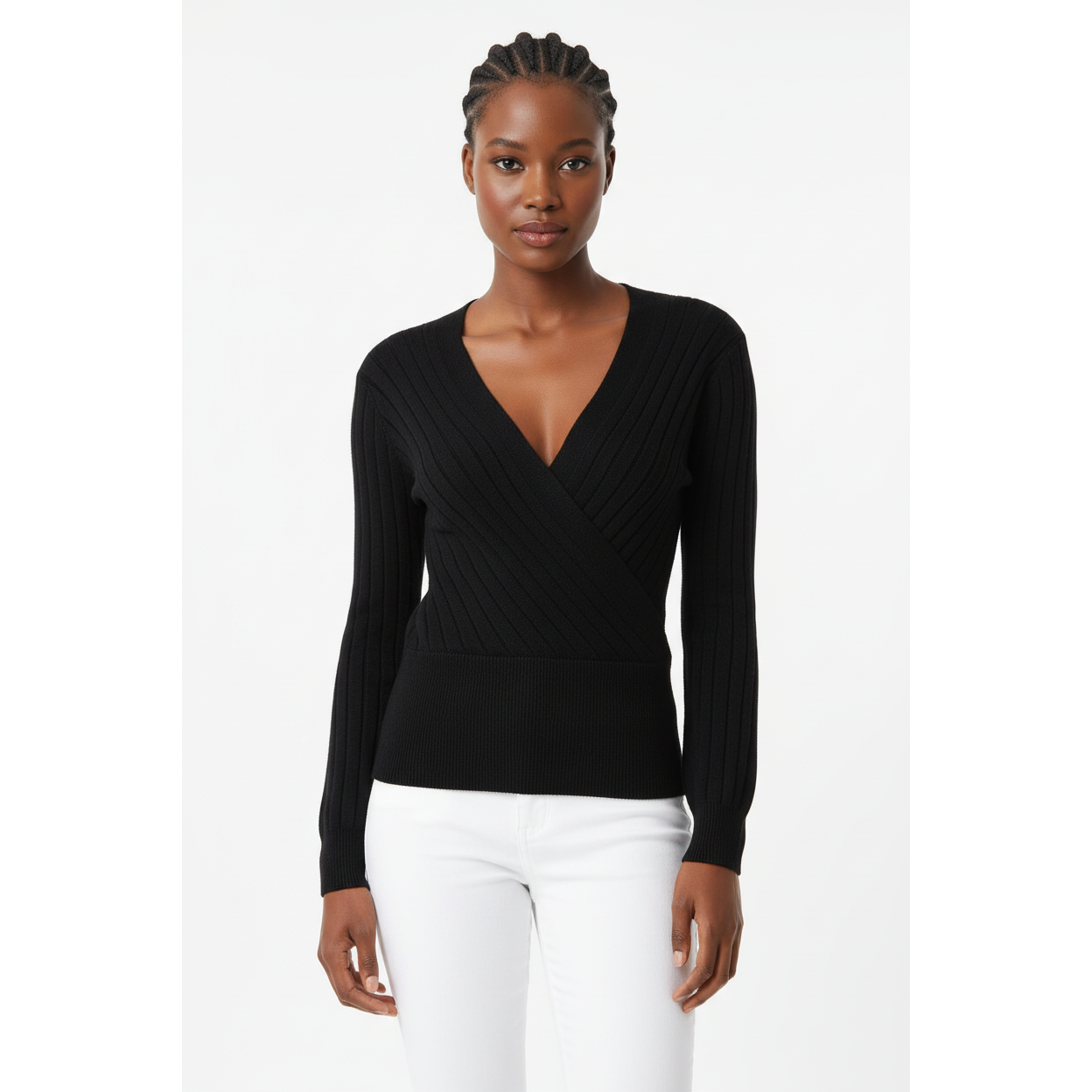 Sexy Knitted V-Neck Top
