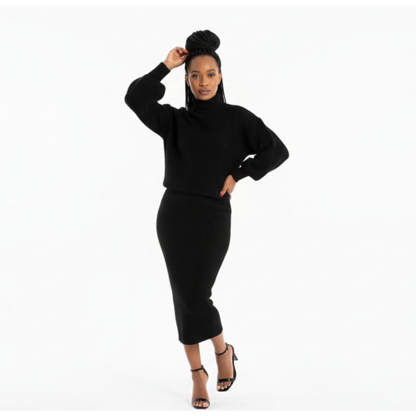 Sexy Knitted 2 Piece Set