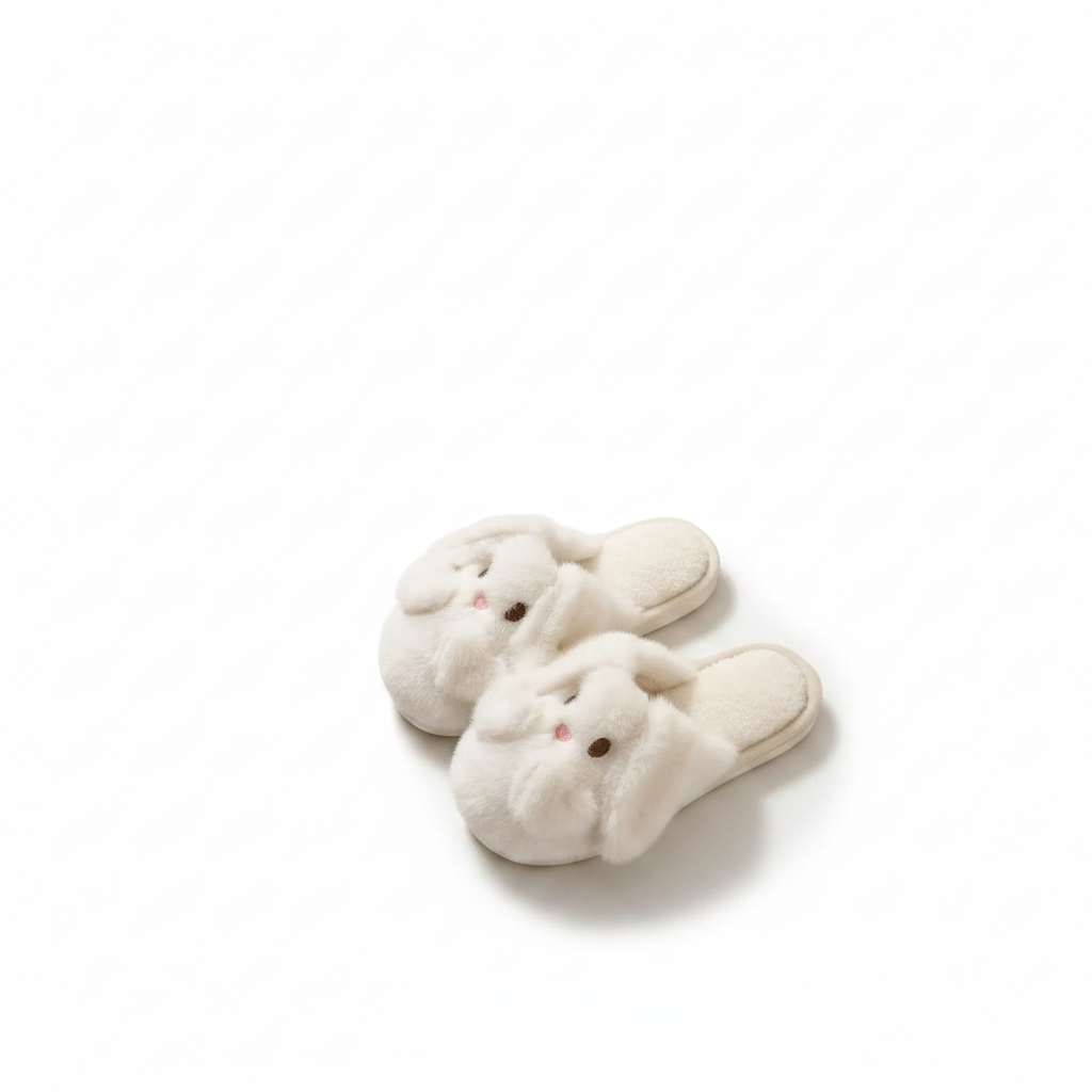 Fluffy Bunny Soft Faux Fur Winter Slippers