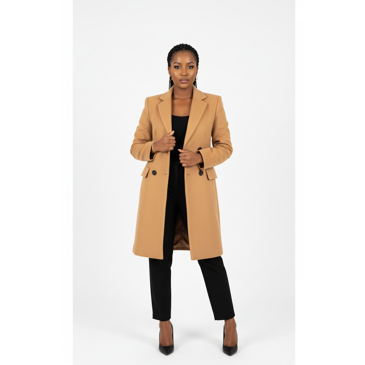 Buttoned Elegant Coat
