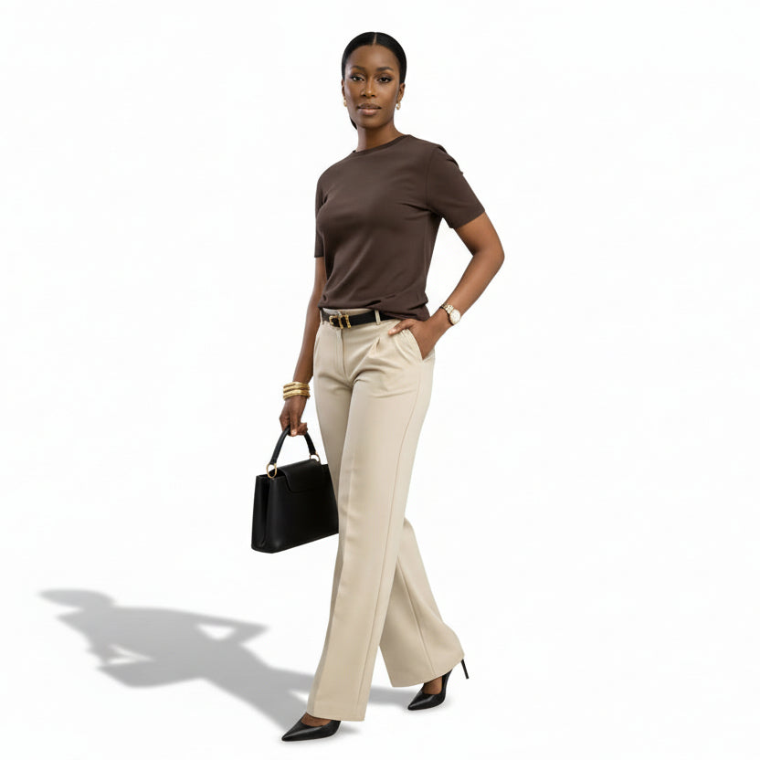 Women's Long Straight-Leg Trousers