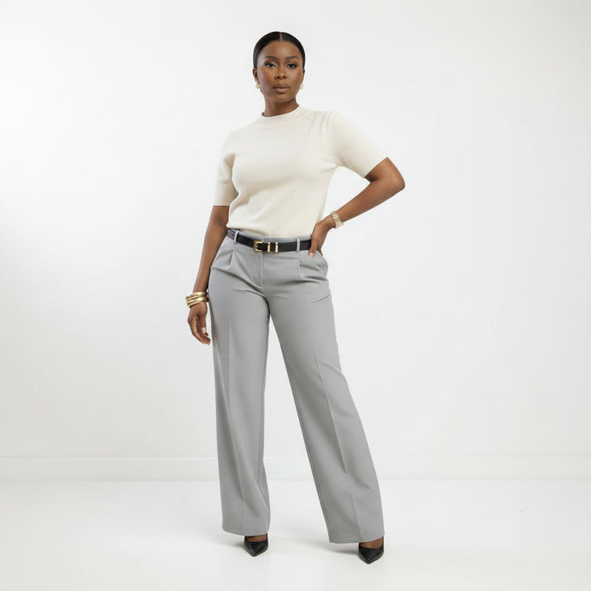 Women's Long Straight-Leg Trousers