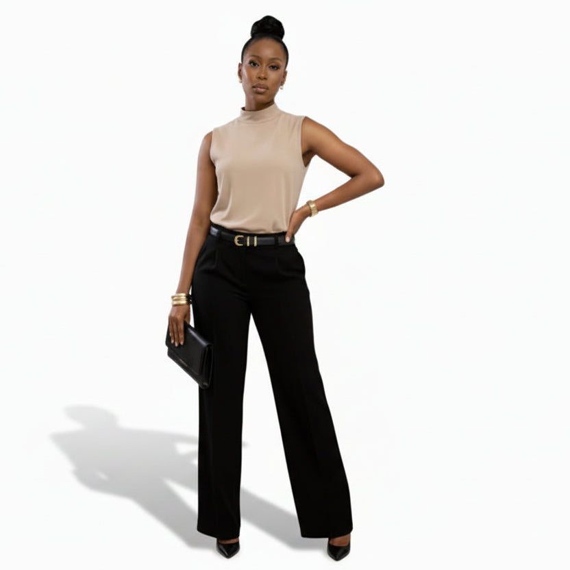 Women's Long Straight-Leg Trousers
