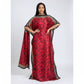O-neck African Bohemian Silk Kaftan Dress.