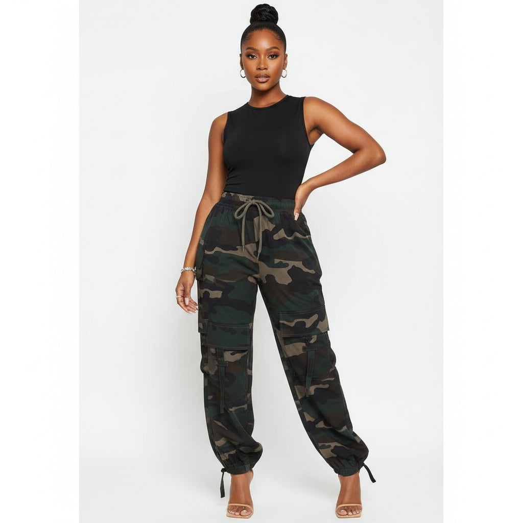 Sexy Camouflaged  Cargo Pants