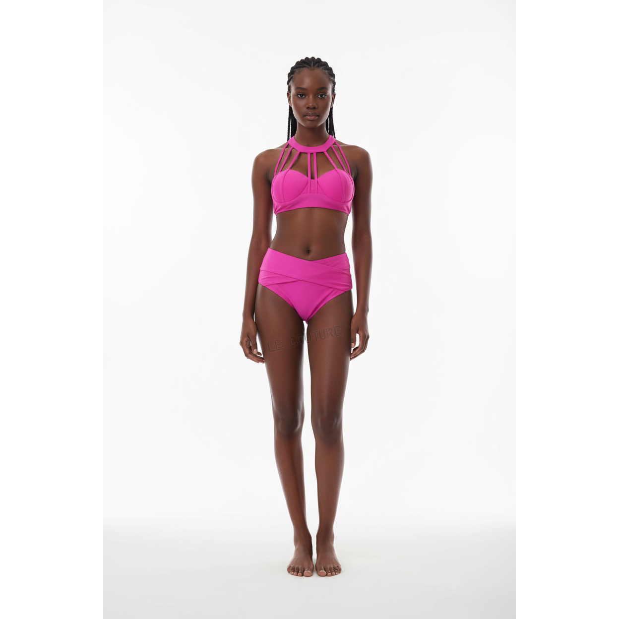 High Waist Push Up Bandage Bikini