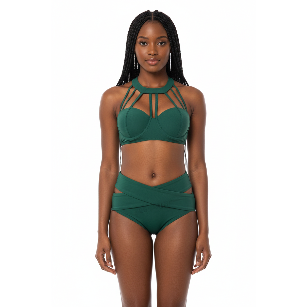 High Waist Push Up Bandage Bikini