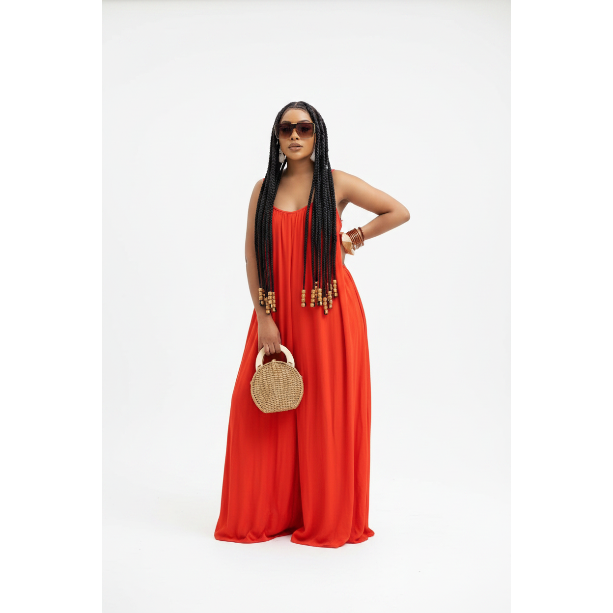 Wide Leg Sleeveless Jumpsuit
