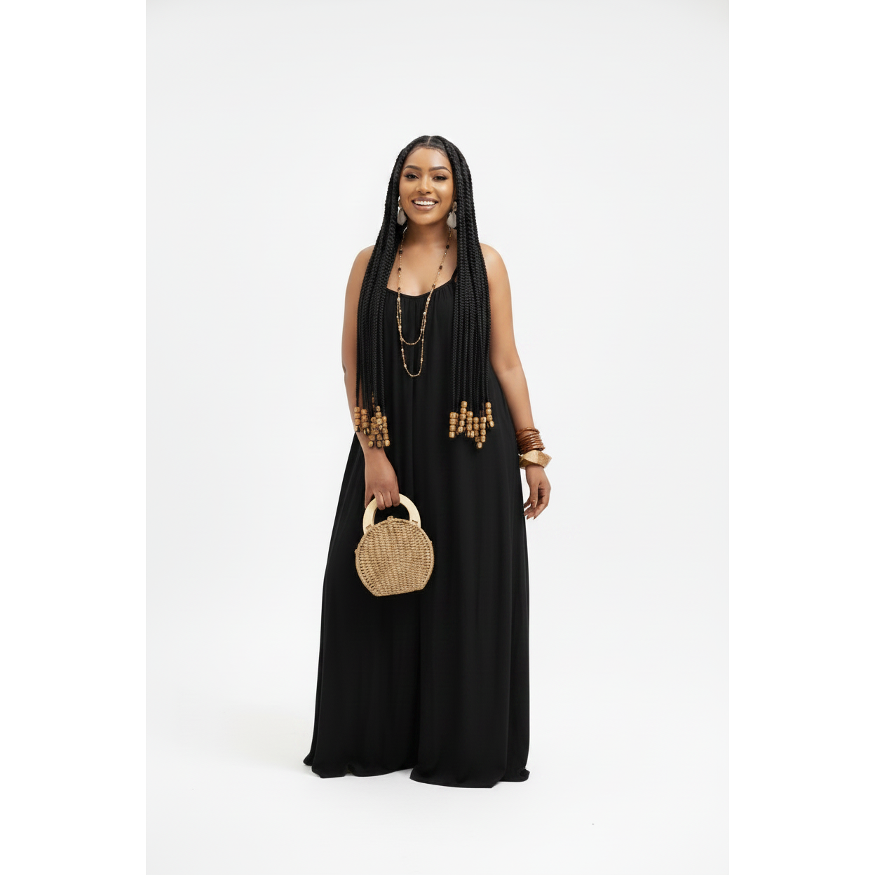 Wide Leg Sleeveless Jumpsuit