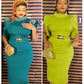 Bodycon Round Neck Dress