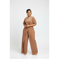 Off Shoulder Split Jumpsuit