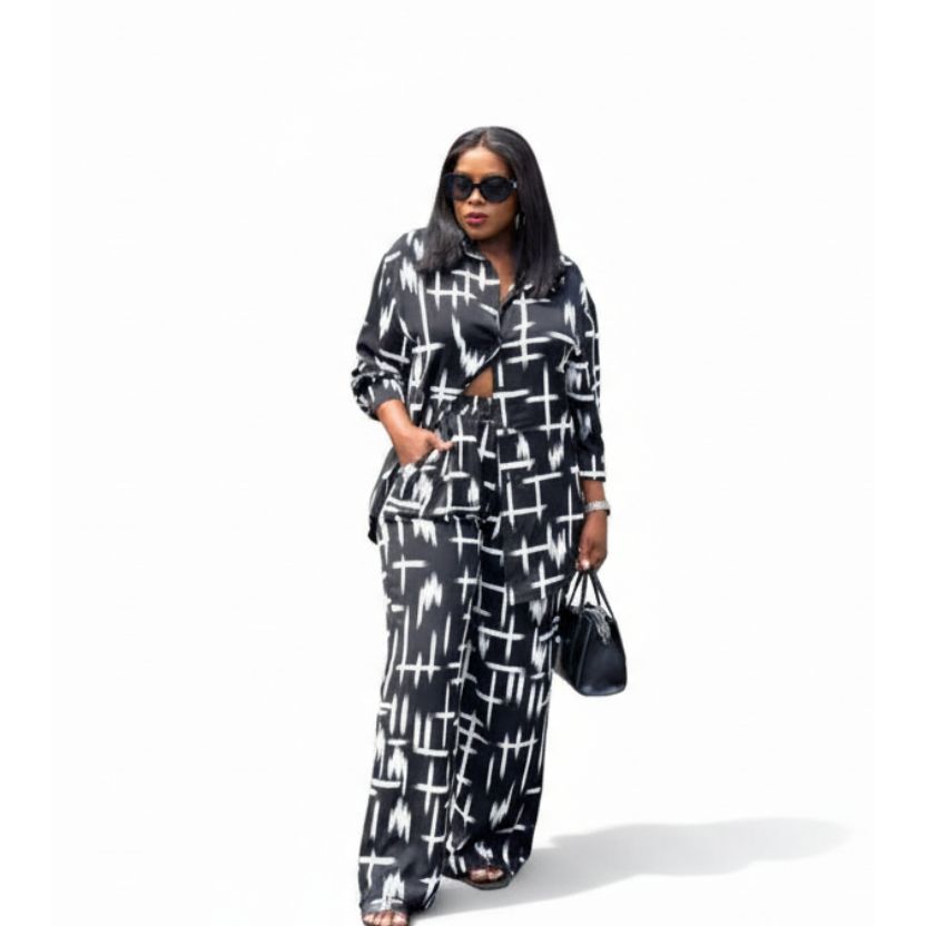 Vintage Printed Geometric Set