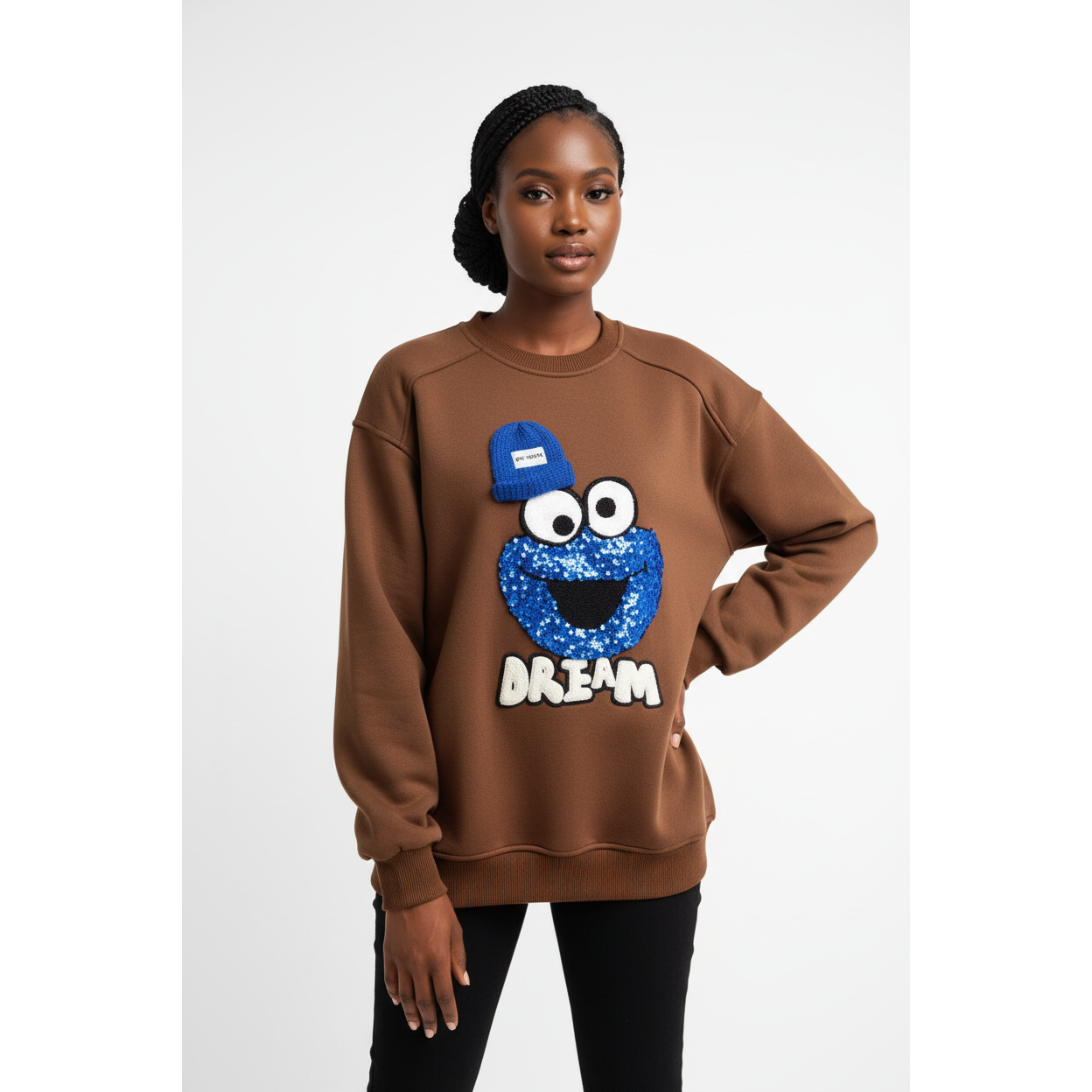 Cartoon Print Long Sleeve Top