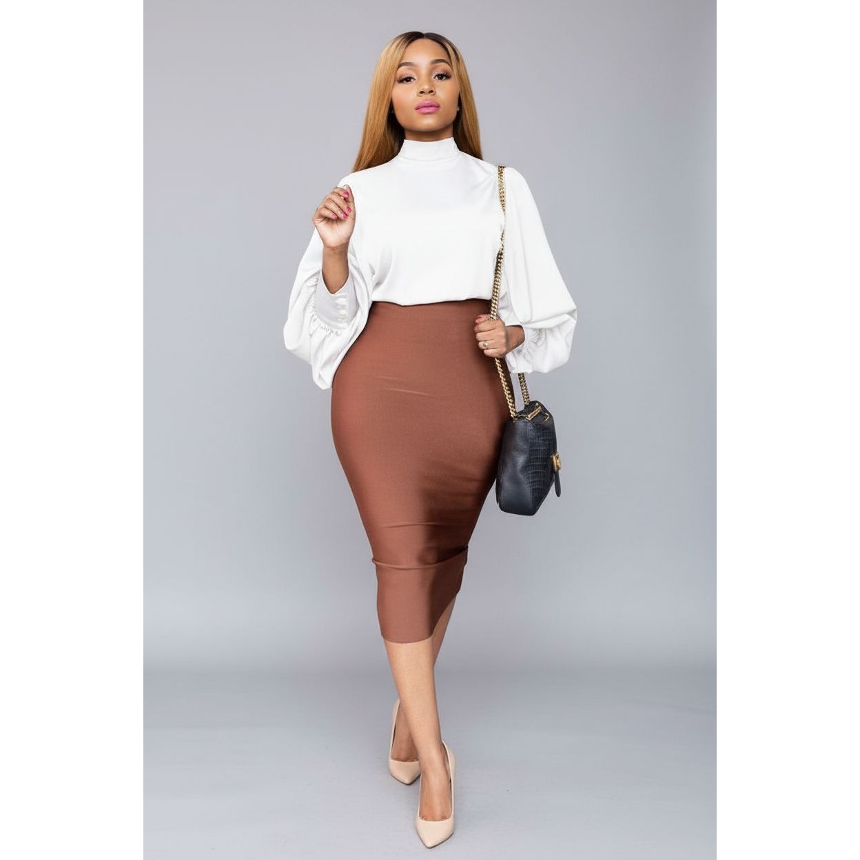 Long Sleeve Turtleneck Top