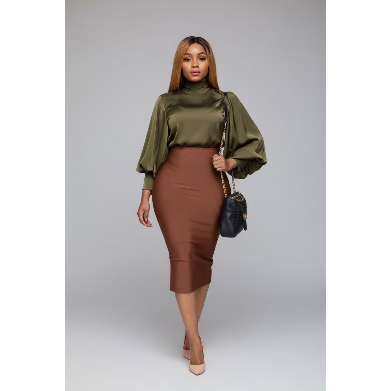 Long Sleeve Turtleneck Top