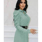 Long Sleeve Buttoned Dress