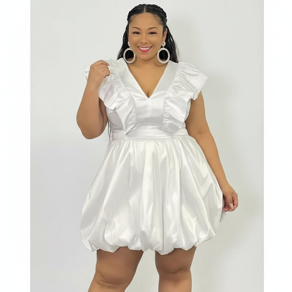 Plus Size Ruffle Bubbles Dress