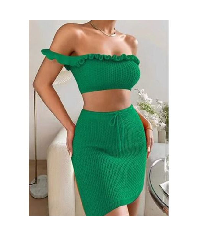 Off Shoulder Sexy Two Piece Set