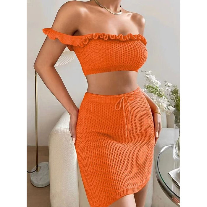 Off Shoulder Sexy Two Piece Set