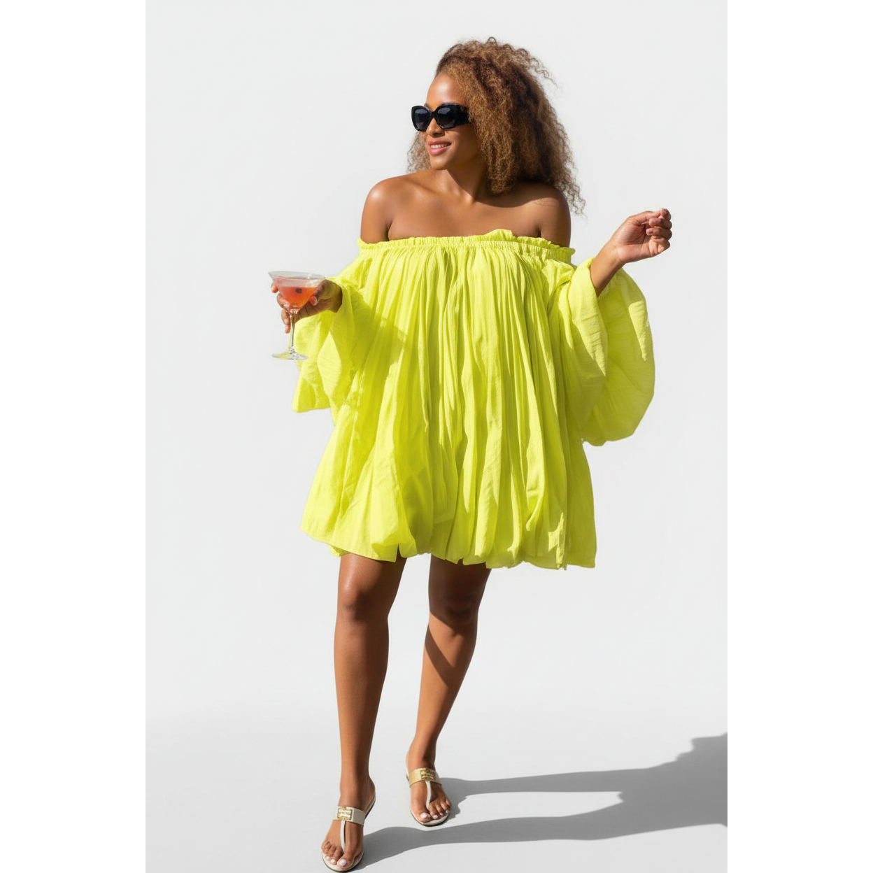 Women’s Patchwork Off Shoulder Mini Dress