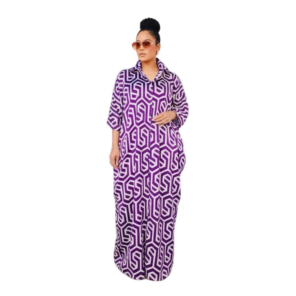 Vintage Short Sleeve Maxi Dress