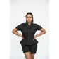 Vintage Buttoned Top and Short Pant Set