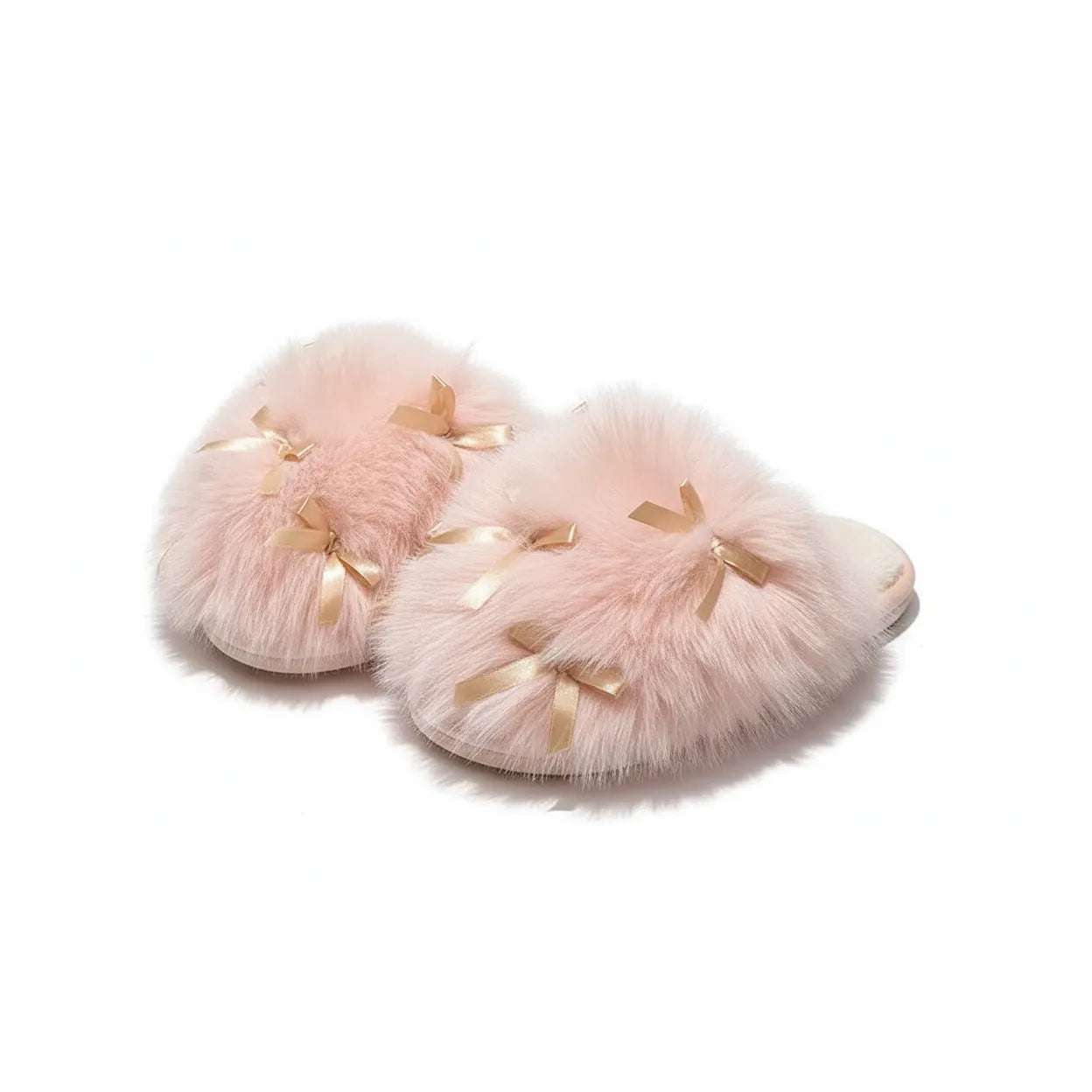Bow Knot Household Cotton Slippers