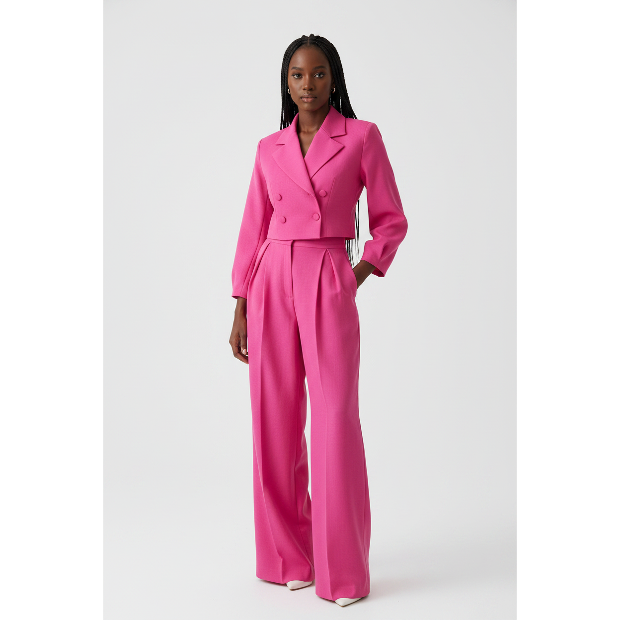 Vintage Buttoned Top & Pant Set