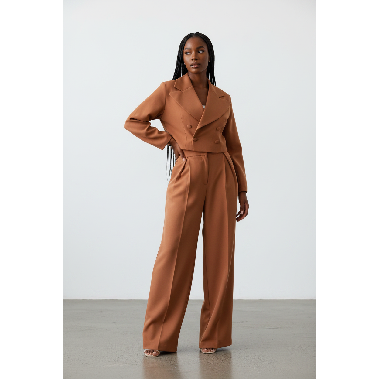 Vintage Buttoned Top & Pant Set