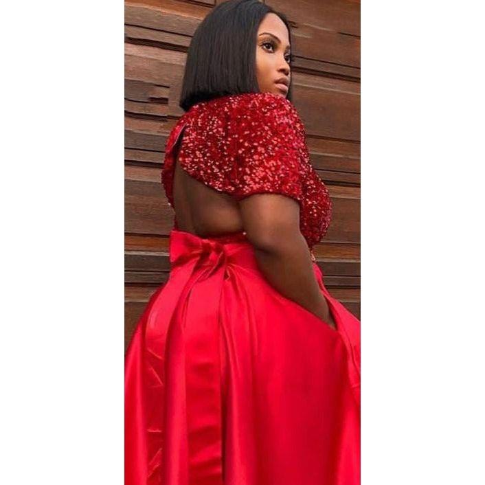 Sexy Glitter Crop Top & Skirt Set