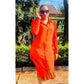 Long Sleeve Buttoned Dress