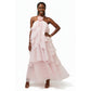 Halter Neck Multi Layers Maxi Dress