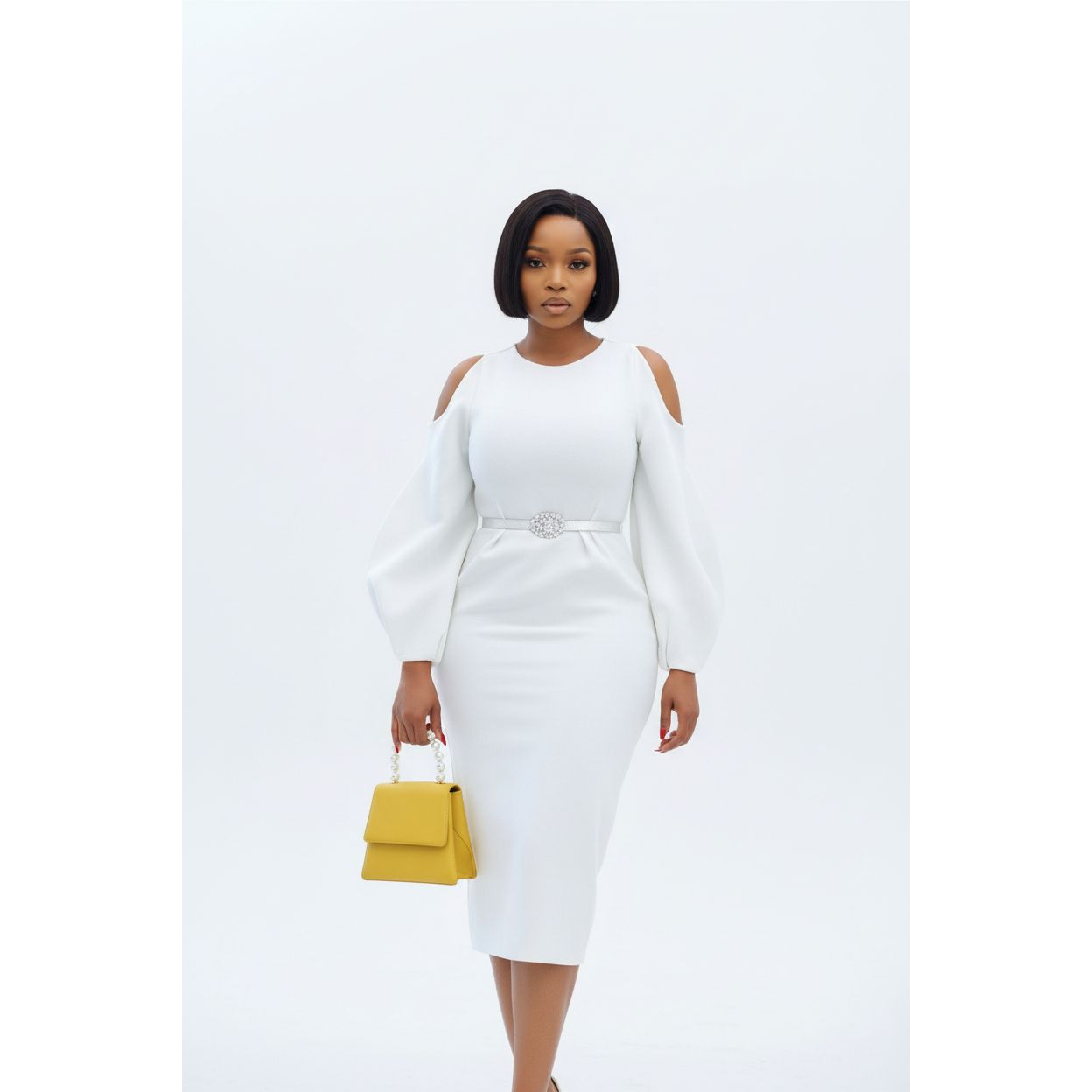 Bodycon Cut-Out Shoulder Dress