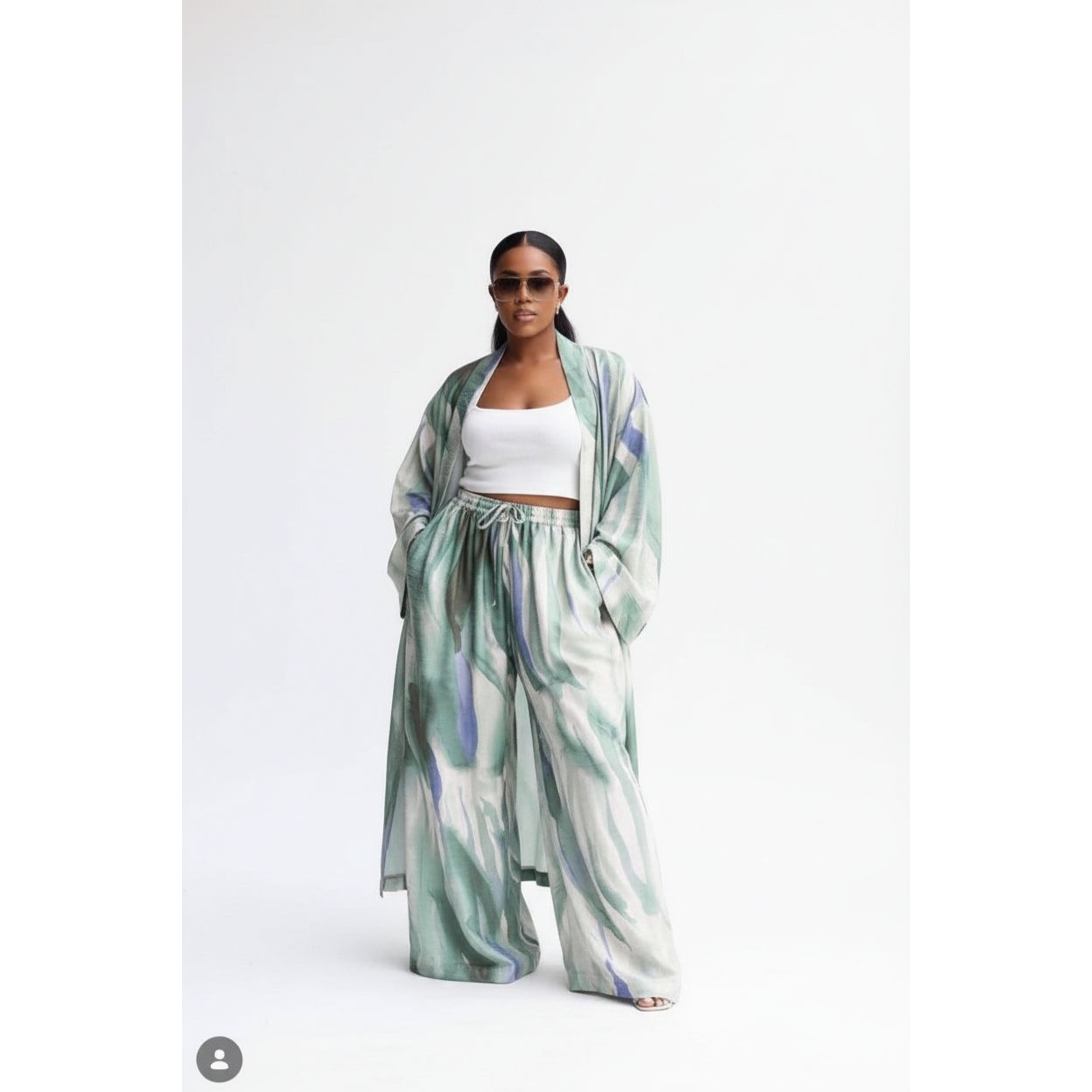 Watercolor Loose Abstract Two-piece set