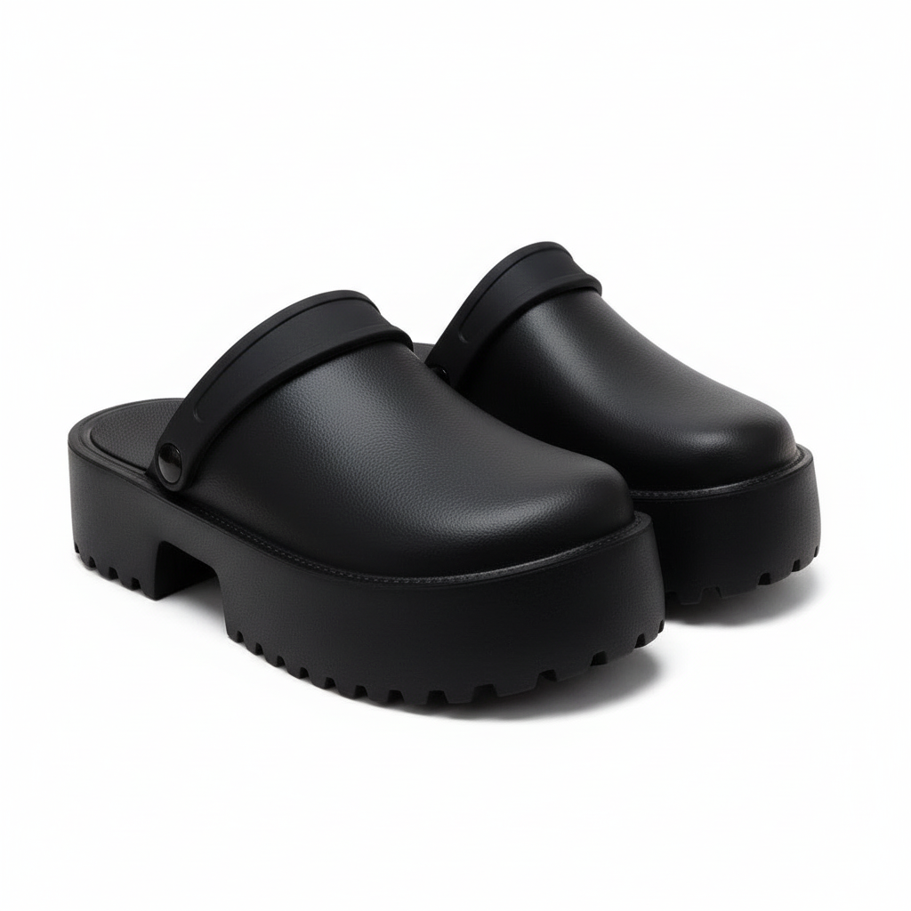 Chunky Non-slip Lightweight Slip-on Pumps