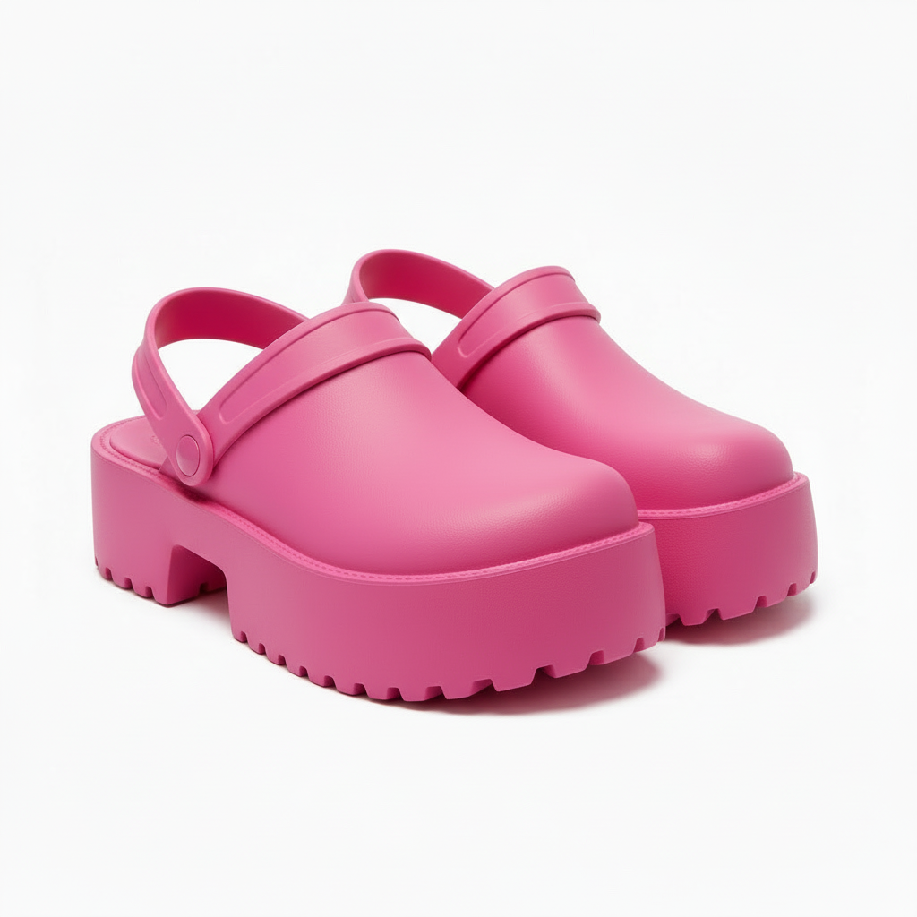 Chunky Non-slip Lightweight Slip-on Pumps