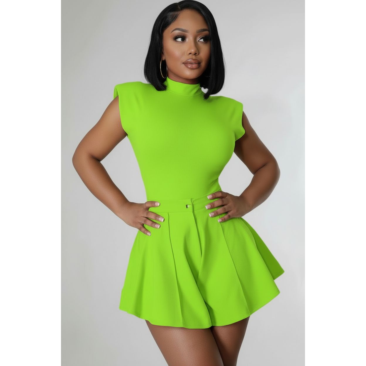 Short Sleeve Bodysuit and Short Pant Set