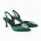 Pointed Toe Slingback Heel