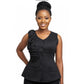 Sleeveless Floral-Accented Knitted Top