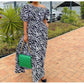 Sexy Zebra Printed Maxi Dress